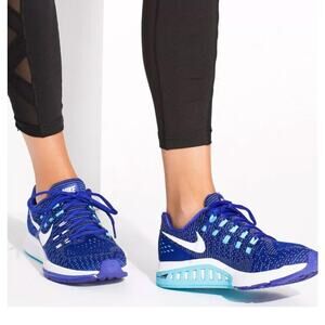 Nike Woman's 9 Air Zoom Structure 19 Running Shoes Swoosh Jogging Sneakers Blue